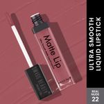 Buy Swiss Beauty Ultra Smooth Matte Lip Liquid Lipstick Color Stay - Real-Nude (6 ml) - Purplle