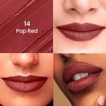 Buy Swiss Beauty HD Matte Lipstick Pop Red 14 (3.5 gm) - Purplle