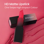 Buy Swiss Beauty HD Matte Lipstick Pop Red 14 (3.5 gm) - Purplle