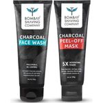 Buy BOMBAY SHAVING COMPANY Charcoal Face wash & Peel of mask Combo (Pack Of 2 ) 200 gm - Purplle