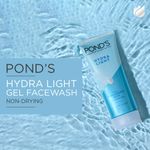 Buy POND'S Hydra Light hyaluronic acid hydrating gel facewash 100g - Purplle