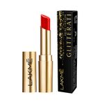 Buy Lakme Glitterati Collection Shine Lipstick Red Pop 3.4 gm - Purplle