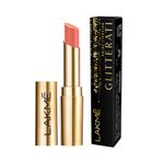 Buy Lakme Glitterati Collection Shine Lipstick Peachy Vib 3.4 gm - Purplle