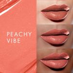 Buy Lakme Glitterati Collection Shine Lipstick Peachy Vib 3.4 gm - Purplle