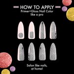 Buy Lakme Glitterati Collection Nail PaintSilver Dust 6 ml - Purplle