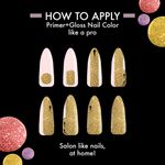 Buy Lakme Glitterati Collection Nail Paint Golden Glow 6 ml - Purplle