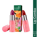 Buy Biotique Natural Makeup Magicolor Lipsticks Set of 2: Pretty Posion + Red Velvet: Creamy Deep & Brick Reds - Purplle