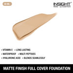 Buy Insight Cosmetics Matte Finish Full Cover Foundation Mn18 30 ml - Purplle