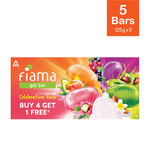 Buy Fiama Gel Bar Celebration Pack With 5 unique Gel Bars & Skin Conditioners For Moisturized Skin, 125 gm Soap (Buy 4 Get 1 Free) - Purplle