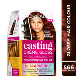 Buy L'Oreal Paris Casting Creme Gloss Ultra Visible Conditioning Hair Color - 566 Cherry Burgundy, 160 g - Purplle
