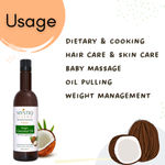 Buy Mystiq Living Coconut Oil, Cold Pressed Extra Virgin Coconut Oil For Hair, Skin, Baby Massage & Body Massage, Hair Oil - 500ml - Purplle