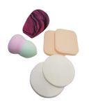 Buy Bronson Professional Bronson Professional 6 In 1 Makeup Blender Sponge Set And Puff Set For Make Up ( Color And Shape May Vary) - Purplle