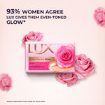 Buy Lux Even-toned Glow Bathing Soap infused with Vitamin C & E |For Superior Glow|Buy 4 Get 1 Free|150g - Purplle