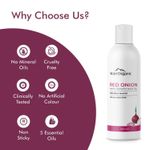 Buy Aravi Organic Red Onion Hair Shampoo For Hair Growth & Hair Fall Control - Enriched with Onion Ginger Oil, Argan Oil, Black Seed Oil & Vitamin E - For Women and Men- Paraben Free - 200 ml - Purplle