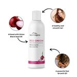 Buy Aravi Organic Red Onion Hair Shampoo For Hair Growth & Hair Fall Control - Enriched with Onion Ginger Oil, Argan Oil, Black Seed Oil & Vitamin E - For Women and Men- Paraben Free - 200 ml - Purplle