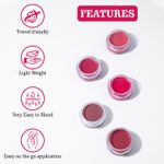 Buy Aravi Organic Lip and Cheek Tint - With Goodness of Vitamin E & Candelila Wax - Nourishes & Hydrates Dry Chapped Lips, Blush & Eyeshadow Fo All Skin Types - 8 gm (Rosy Rush) - Purplle