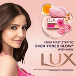 Buy Lux Even-toned Glow Bathing Soap infused with Vitamin C & E | For Superior Glow | 150g x 3 - Purplle
