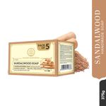 Buy Khadi Natural Sandalwood Handmade Soap | Clean, Tone & Nourish (Pack of 5) - 625 gm - Purplle