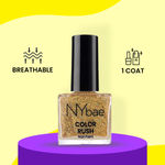 Buy NY Bae Color Rush Nail Paint - Glam Giltter 02 (9 ml) | Chip Resistant | Long Lasting | Quick Dry | Gel Nail Polish - Purplle