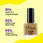 Buy NY Bae Color Rush Nail Paint - Glam Giltter 02 (9 ml) | Chip Resistant | Long Lasting | Quick Dry | Gel Nail Polish - Purplle