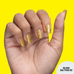 Buy NY Bae Color Rush Nail Paint - Glam Giltter 02 (9 ml) | Chip Resistant | Long Lasting | Quick Dry | Gel Nail Polish - Purplle