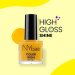Buy NY Bae Color Rush Nail Paint - Yellow Fever 03 (9 ml) | Chip Resistant | Long Lasting | Quick Dry | Gel Nail Polish - Purplle