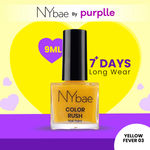 Buy NY Bae Color Rush Nail Paint - Yellow Fever 03 (9 ml) | Chip Resistant | Long Lasting | Quick Dry | Gel Nail Polish - Purplle