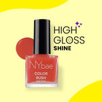 Buy NY Bae Color Rush Nail Paint - Flirty Orange 04 (9 ml) | Chip Resistant | Long Lasting | Quick Dry | Gel Nail Polish - Purplle
