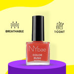 Buy NY Bae Color Rush Nail Paint - Flirty Orange 04 (9 ml) | Chip Resistant | Long Lasting | Quick Dry | Gel Nail Polish - Purplle