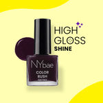 Buy NY Bae Color Rush Nail Paint - Mulberry Magic 09 (9 ml) | Chip Resistant | Long Lasting | Quick Dry | Gel Nail Polish - Purplle