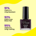 Buy NY Bae Color Rush Nail Paint - Mulberry Magic 09 (9 ml) | Chip Resistant | Long Lasting | Quick Dry | Gel Nail Polish - Purplle