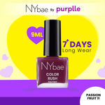 Buy NY Bae Color Rush Nail Paint - Passion Fruit 11 (9 ml) | Chip Resistant | Long Lasting | Quick Dry | Gel Nail Polish - Purplle