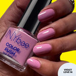 Buy NY Bae Color Rush Nail Paint - Violet Love 14 (9 ml) | Chip Resistant | Long Lasting | Quick Dry | Gel Nail Polish - Purplle