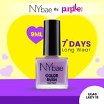 Buy NY Bae Color Rush Nail Paint -Lilac Lady 15 (9 ml) | Chip Resistant | Long Lasting | Quick Dry | Gel Nail Polish - Purplle