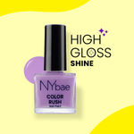 Buy NY Bae Color Rush Nail Paint -Lilac Lady 15 (9 ml) | Chip Resistant | Long Lasting | Quick Dry | Gel Nail Polish - Purplle