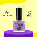Buy NY Bae Color Rush Nail Paint -Lilac Lady 15 (9 ml) | Chip Resistant | Long Lasting | Quick Dry | Gel Nail Polish - Purplle