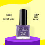 Buy NY Bae Color Rush Nail Paint - Goofy Grape 16 (9 ml) | Chip Resistant | Long Lasting | Quick Dry | Gel Nail Polish - Purplle