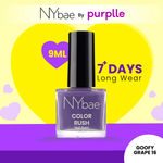 Buy NY Bae Color Rush Nail Paint - Goofy Grape 16 (9 ml) | Chip Resistant | Long Lasting | Quick Dry | Gel Nail Polish - Purplle