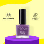 Buy NY Bae Color Rush Nail Paint - Orchid Organza 17 (9 ml) | Chip Resistant | Long Lasting | Quick Dry | Gel Nail Polish - Purplle