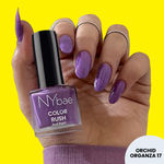 Buy NY Bae Color Rush Nail Paint - Orchid Organza 17 (9 ml) | Chip Resistant | Long Lasting | Quick Dry | Gel Nail Polish - Purplle