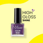 Buy NY Bae Color Rush Nail Paint - Starry Plum 19 (9 ml) | Chip Resistant | Long Lasting | Quick Dry | Gel Nail Polish - Purplle