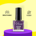 Buy NY Bae Color Rush Nail Paint - Starry Plum 19 (9 ml) | Chip Resistant | Long Lasting | Quick Dry | Gel Nail Polish - Purplle