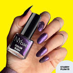 Buy NY Bae Color Rush Nail Paint - Starry Plum 19 (9 ml) | Chip Resistant | Long Lasting | Quick Dry | Gel Nail Polish - Purplle