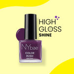 Buy NY Bae Color Rush Nail Paint - Plum Petal 20 (9 ml) | Chip Resistant | Long Lasting | Quick Dry | Gel Nail Polish - Purplle