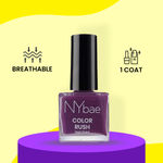 Buy NY Bae Color Rush Nail Paint - Plum Petal 20 (9 ml) | Chip Resistant | Long Lasting | Quick Dry | Gel Nail Polish - Purplle