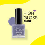 Buy NY Bae Color Rush Nail Paint - Smokey Blue 21 (9 ml) | Chip Resistant | Long Lasting | Quick Dry | Gel Nail Polish - Purplle
