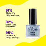 Buy NY Bae Color Rush Nail Paint - Icy Spicy 22 (9 ml) | Chip Resistant | Long Lasting | Quick Dry | Gel Nail Polish - Purplle