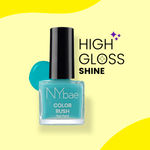 Buy NY Bae Color Rush Nail Paint - Turquoise Treat 25 (9 ml) | Chip Resistant | Long Lasting | Quick Dry | Gel Nail Polish - Purplle
