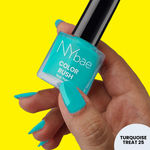 Buy NY Bae Color Rush Nail Paint - Turquoise Treat 25 (9 ml) | Chip Resistant | Long Lasting | Quick Dry | Gel Nail Polish - Purplle