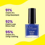 Buy NY Bae Color Rush Nail Paint - Cobalt Crush 27 (9 ml) | Chip Resistant | Long Lasting | Quick Dry | Gel Nail Polish - Purplle